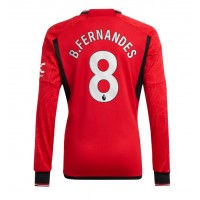 Camiseta Manchester United Bruno Fernandes #8 Primera Equipación Replica 2023-24 mangas largas